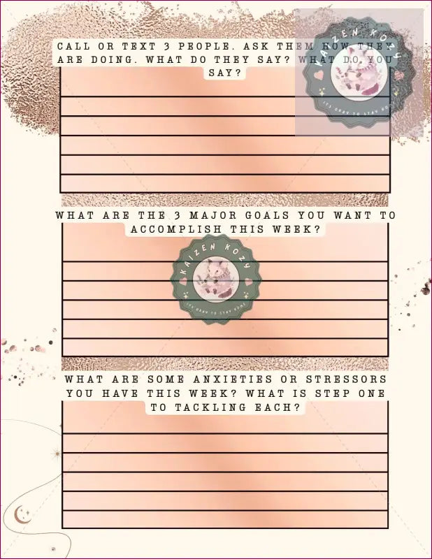 As Above So Below | Mental Health Journal Guided Journal
