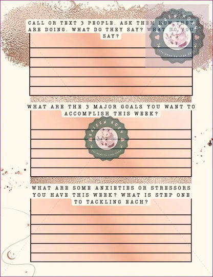 As Above So Below | Mental Health Journal Guided Journal