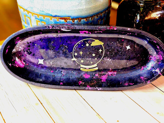 Galaxy Resin Catch-All Tray | Handmade Resin Decor