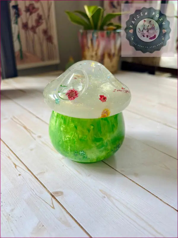 Floral Mushroom Container Resin Crafts