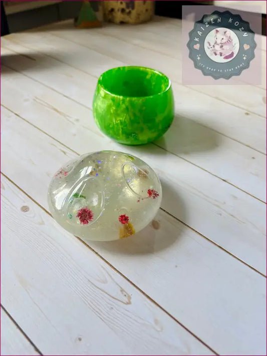 Floral Mushroom Container Resin Crafts