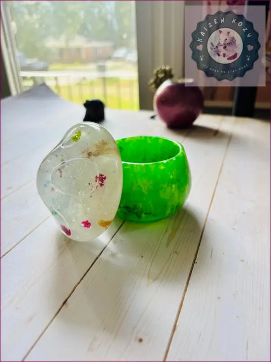 Floral Mushroom Container Resin Crafts