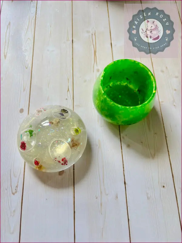Floral Mushroom Container Resin Crafts