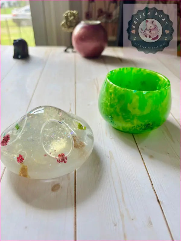 Floral Mushroom Container Resin Crafts