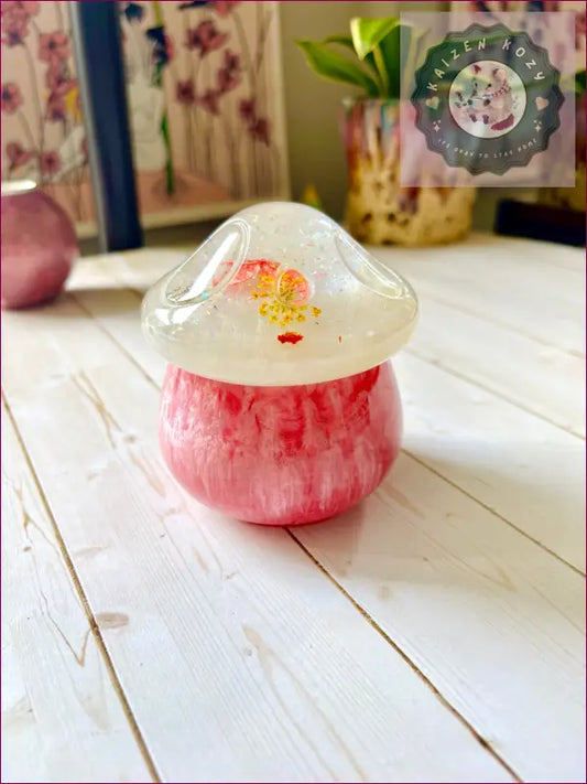 Mushroom Container Resin Crafts