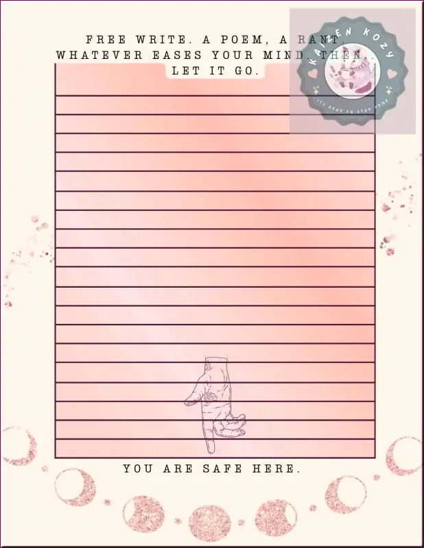 Reach for the Stars | Mental Health Journal Guided Journal
